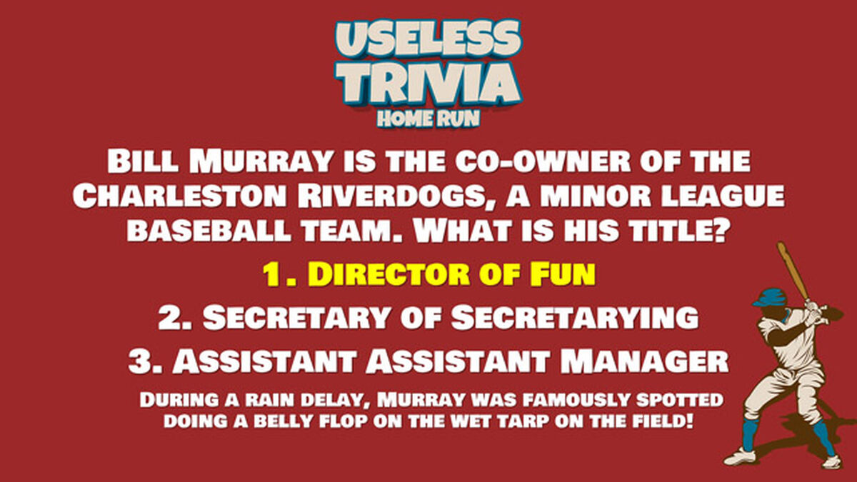 Useless Trivia: Home Run image number null